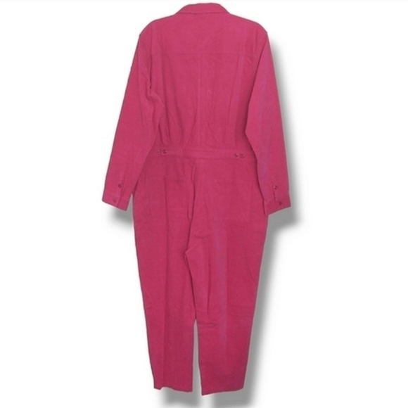 Outerknown Lou Corduroy Jumpsuit in Pink $188 Small - Picture 5 of 7